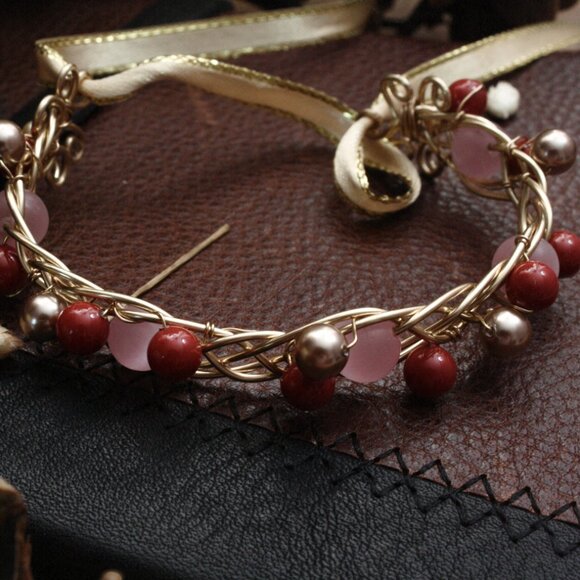 Brass Celtic Cuff Bracelet - Picture 5 of 8